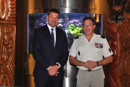 2018-06-18 Accueil général de division Thierry MARCHAND, commandant supérieur FANC